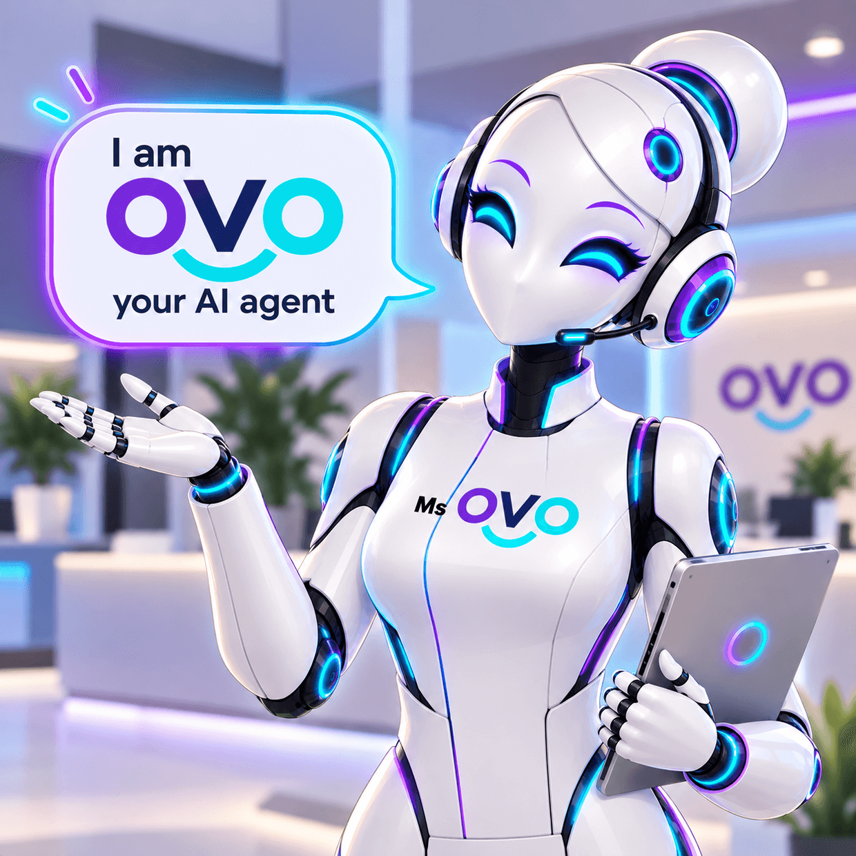 MsOVO, the AI virtual receptionist, ready to answer calls